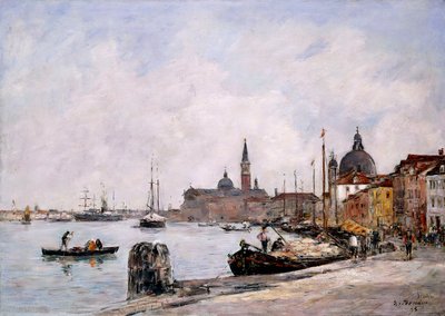 Der Kai auf Giudecca, Venedig, 1895 von Eugene Louis Boudin