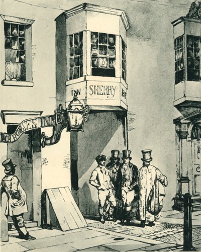 Gasthaus und Postamt, 1830, 1943 von Eugene Louis Lami