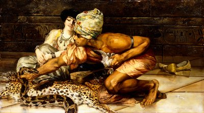 Der Schlangenbeschwörer, 1884 von Eugene Pavy