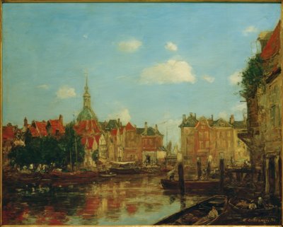 Ansicht von Dordrecht von Eugene Louis Boudin