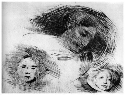 Grobe Skizze von Eugène Carrière