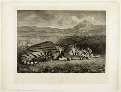 Bengalischer Tiger von Eugène Delacroix