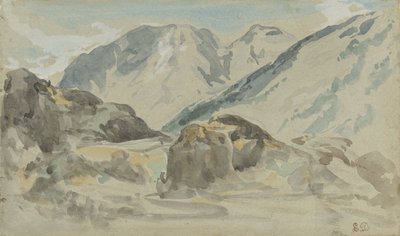 Berglandschaft von Eugène Delacroix