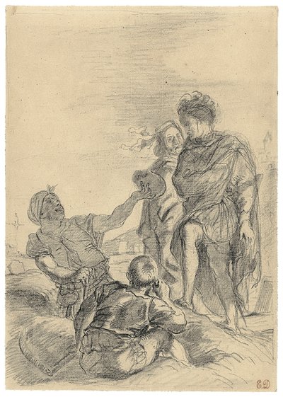 Hamlet und die Totengräber von Eugène Delacroix