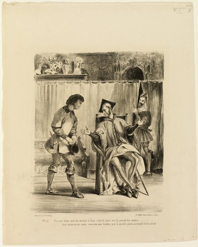 Mephistopheles empfängt den Studenten von Eugène Delacroix
