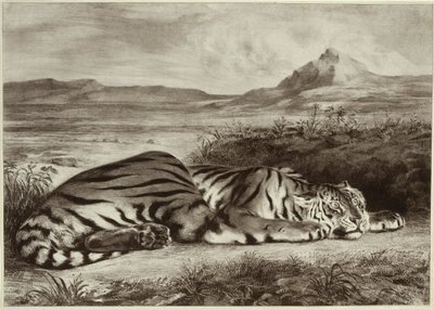 Königlicher Tiger von Eugène Delacroix