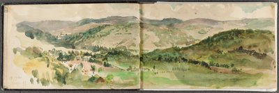 Skizzenbuch von der Reise des Künstlers nach Deutschland von Eugène Delacroix