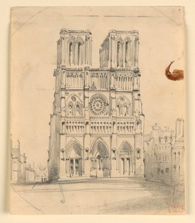 Notre Dame in Paris von Eugène Edouard Soulès
