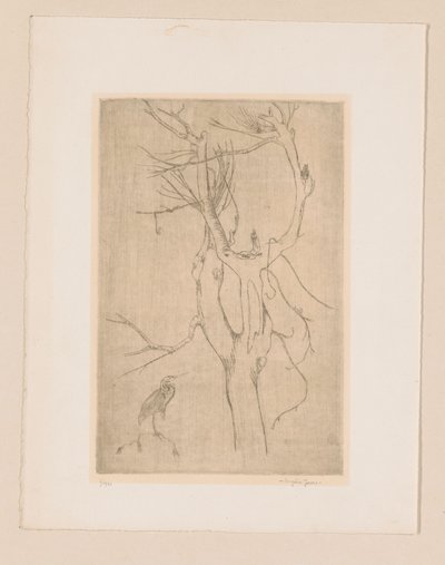Baum und Reiher von Eugène Joors (signed by artist)