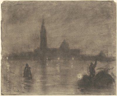 Abend, San Giorgio Maggiore, Venedig von Eugène Vail