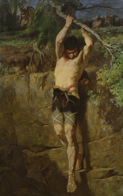 Flucht eines gallischen Gefangenen von Evariste Vital Luminais