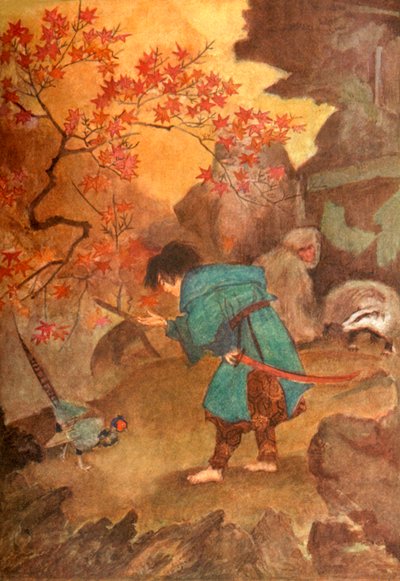 Momotaro und der Fasan, 1912 von Evelyn Paul