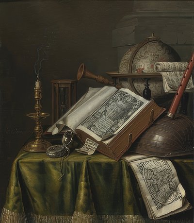 Vanitas-Stillleben von Evert Collier