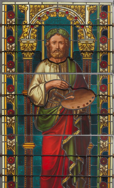 Fenster mit Darstellung von Apelles von F. Nicolas