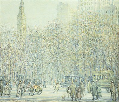 Winter in New York von F. Usher de Voll