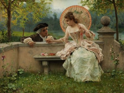 Ein verliebtes Gespräch im Park von Federico Andreotti