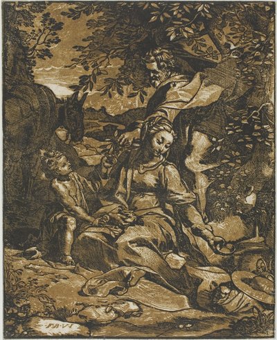 Ruhe auf der Flucht nach Ägypten von Federico Barocci