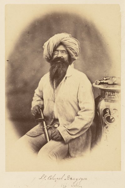 Oberstleutnant Braysyer. [sic] 14. Sikhs von Felice Beato