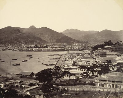 Teilweise Panoramasicht von Nagasaki von Felice Beato