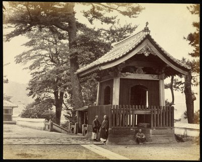 Tempel in der Stadt Nagasaki von Felice Beato