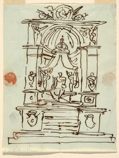 Entwurf für ein Denkmal von Felice Giani