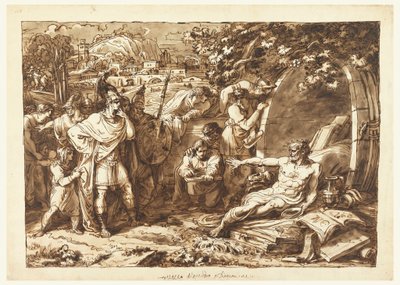 Alexander der Große und Diogenes von Felice Giani