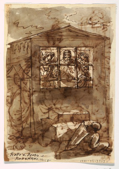 Papst Sixtus II. und Diakon von Felice Giani