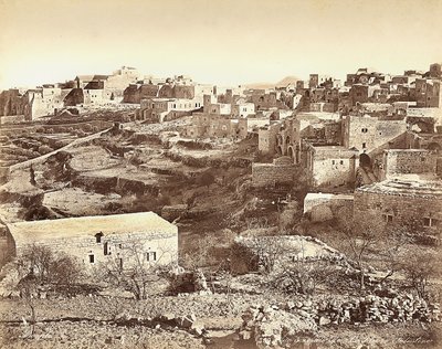 Panoramablick auf Bethlehem, Israel von Félix Bonfils