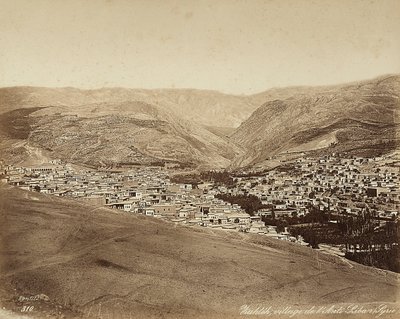 Panoramablick auf Zahleh, Syrien von Félix Bonfils