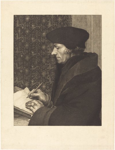 Erasmus, 1863 von Felix Bracquemond