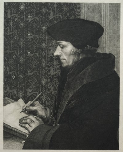 Erasmus, nach Holbein von Felix Bracquemond