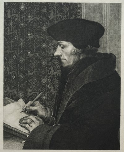 Erasmus, nach Holbein, 1863 von Felix Bracquemond