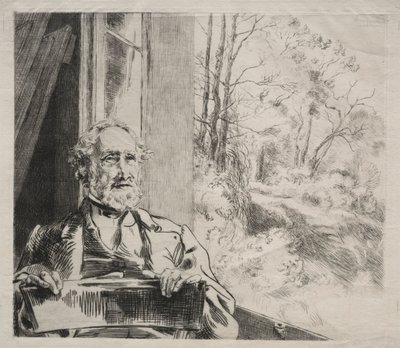 Meyer-Heine, ca. 1872 von Felix Bracquemond