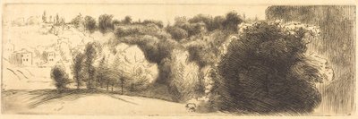 Der Weg nach Bellevue von Felix Bracquemond