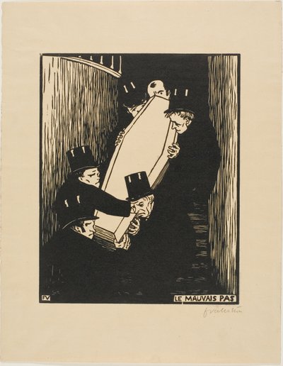 Eine enge Ecke von Felix Edouard Vallotton