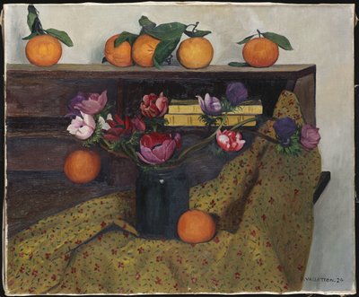 Anemonen und Orangen, 1924 von Felix Edouard Vallotton