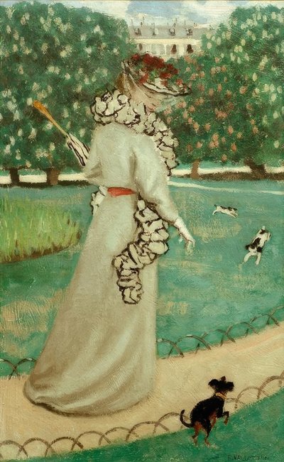 Im Jardin du Luxembourg von Felix Edouard Vallotton