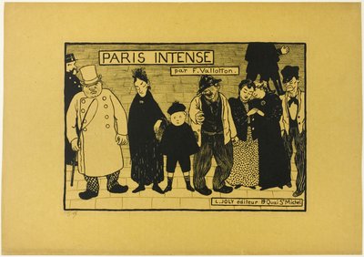 Frontispiz zu Paris Intense von Felix Edouard Vallotton