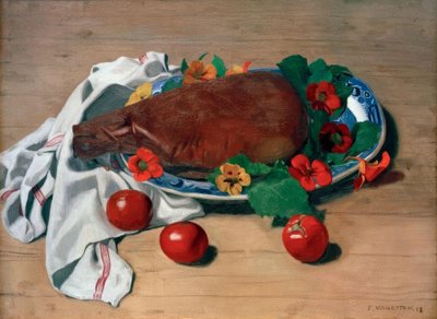 Schinken und Tomaten von Felix Edouard Vallotton