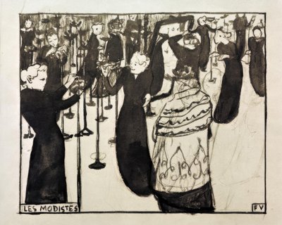 Die Modistin von Felix Edouard Vallotton