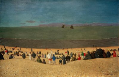 Der Strand von Honfleur von Felix Edouard Vallotton