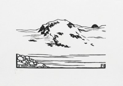 Mont-Rose, 1892 von Felix Edouard Vallotton