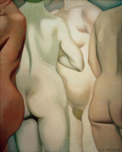 Vier Torsi von Felix Edouard Vallotton