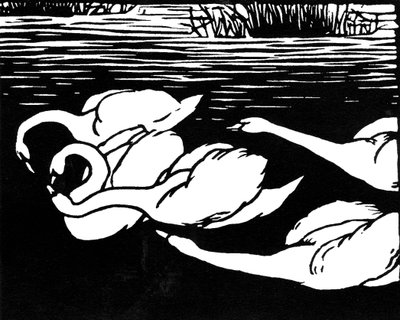 Schwäne, 1892 von Felix Edouard Vallotton
