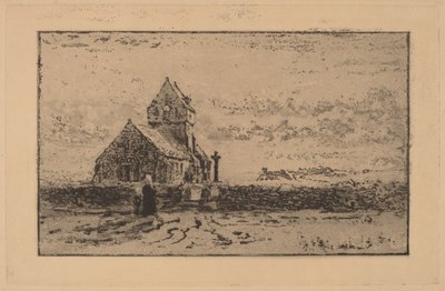 Die Kirche von Jobourg, 1887 von Felix Hilaire Buhot