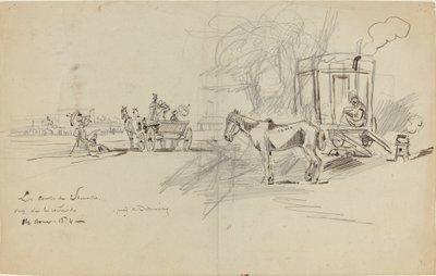 Die Rennen von Deauville von Felix Hilaire Buhot