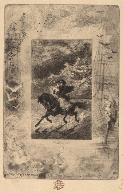 Ryno und Hermangarde von Felix Hilaire Buhot