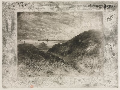 Die Klippe, Bucht von Saint Malo von Felix Hilaire Buhot