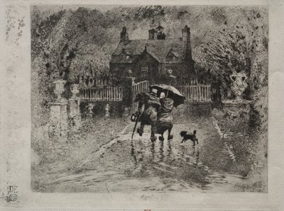 Die Nachbarn auf dem Land von Felix Hilaire Buhot