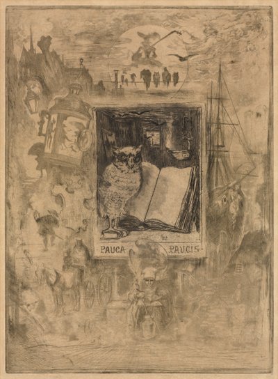 Die Eule, 1883 von Felix Hilaire Buhot